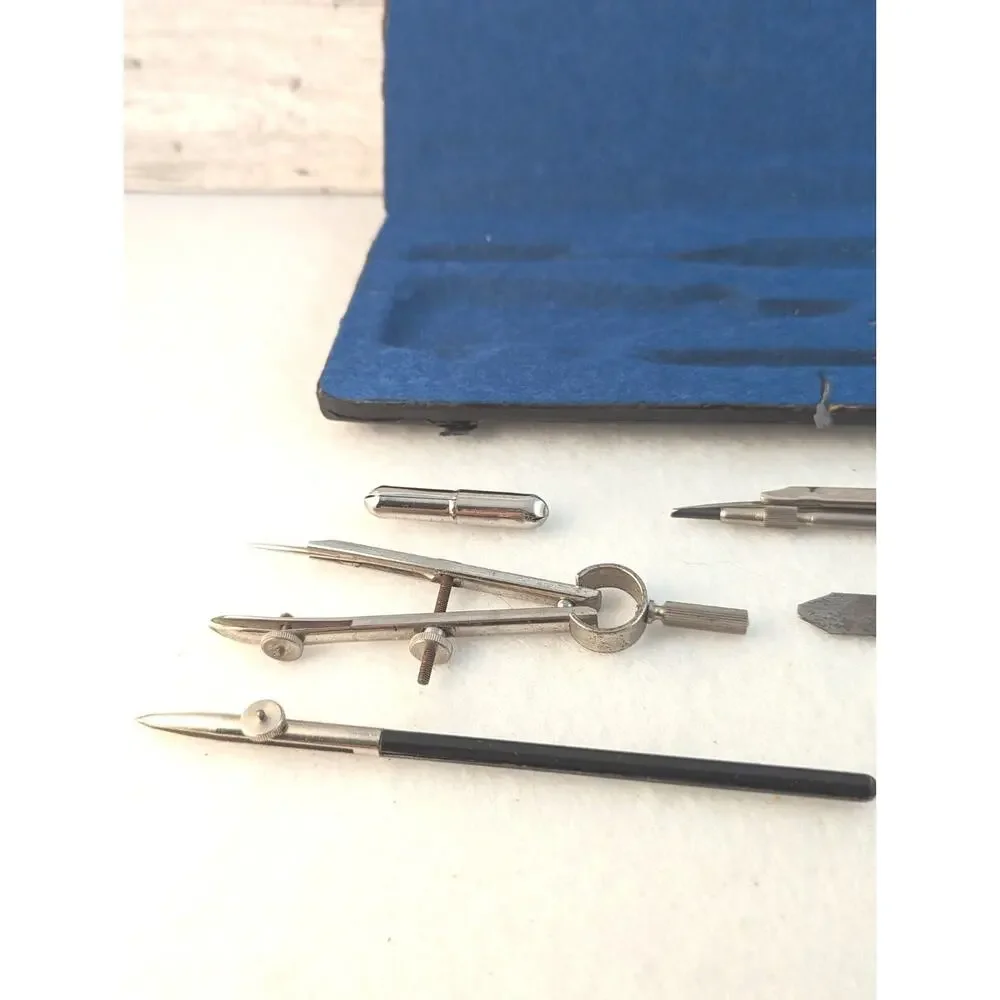 VTGE Stellar Drawing Set In Felt Lined Case collector Item working Condition